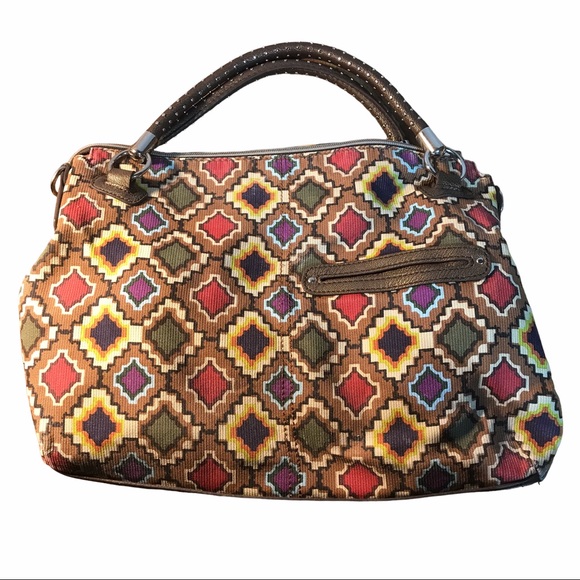 Relic Tapestry Satchel Handbag - Picture 1 of 9